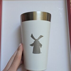 Stanley White Tumbler with Black Text